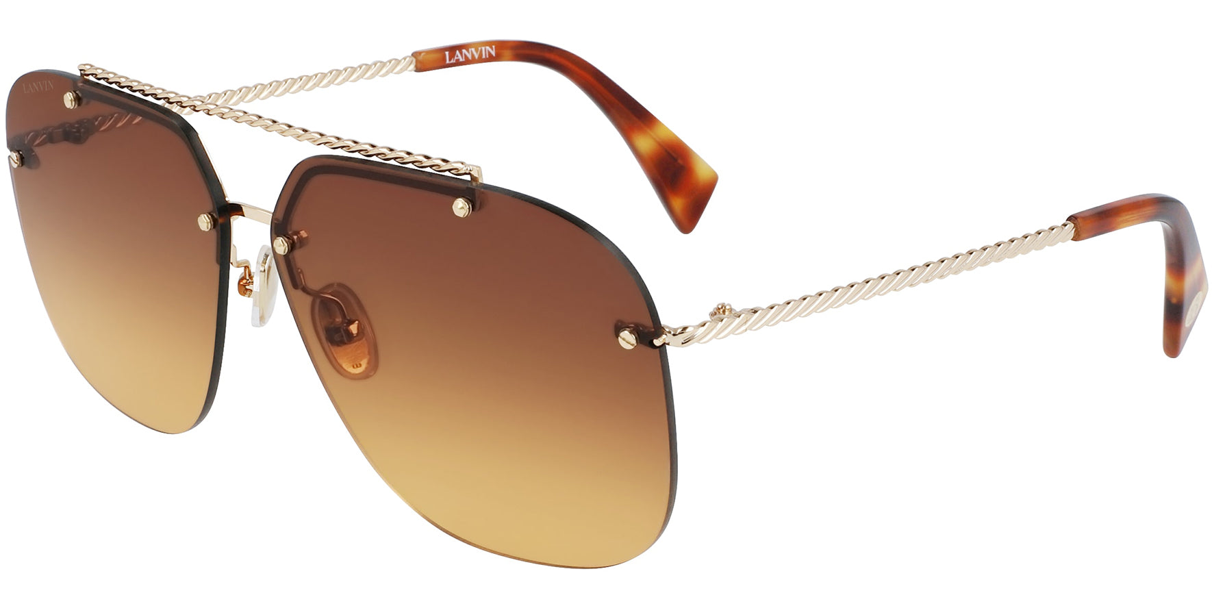 Lanvin Rimless Navigator w/ Gradient Lens - Eyedictive