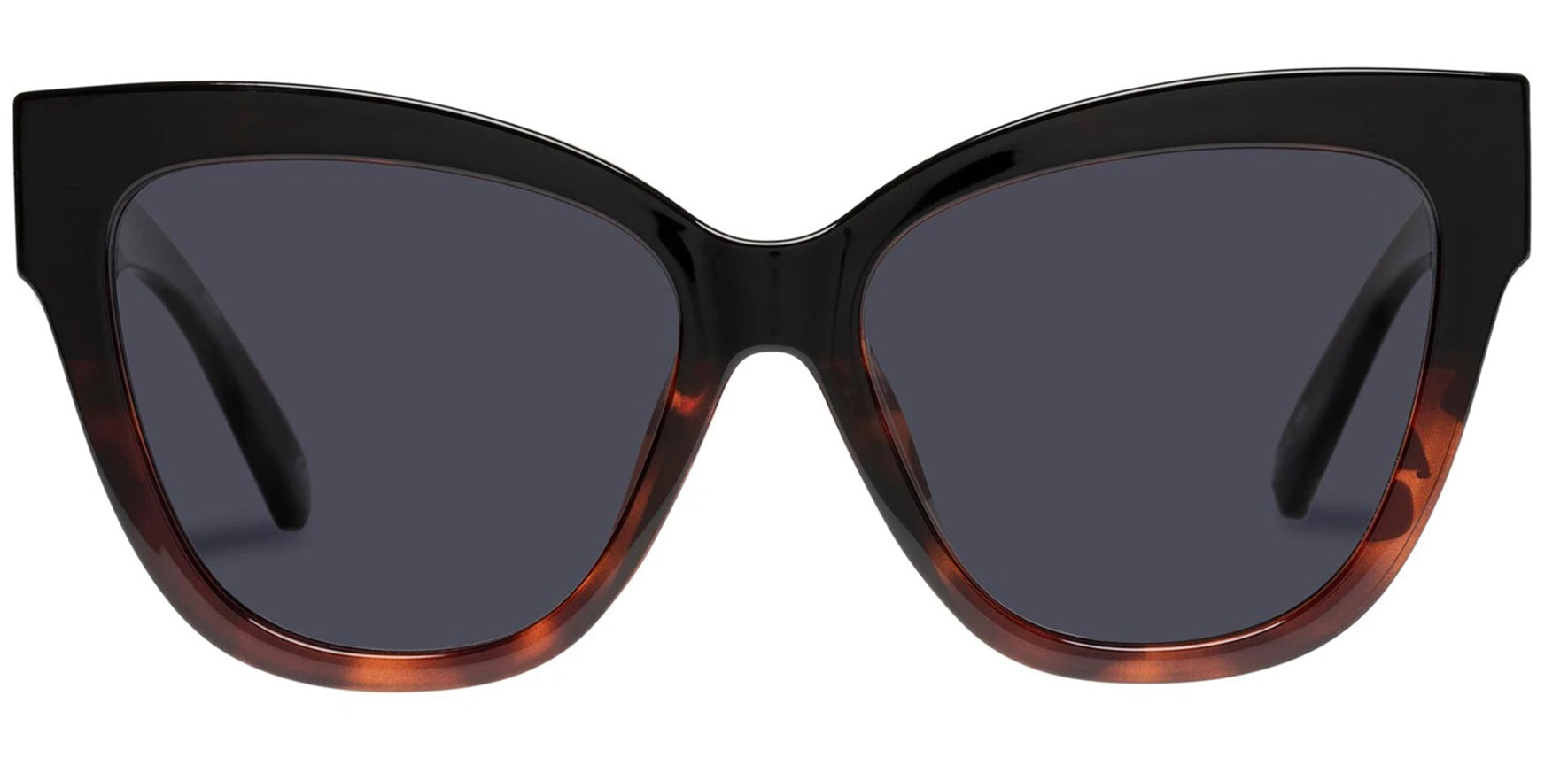 Le Specs Le Vacanze Polarized Black/Tortoise Splice Chunky Cat Eye - Eyedictive