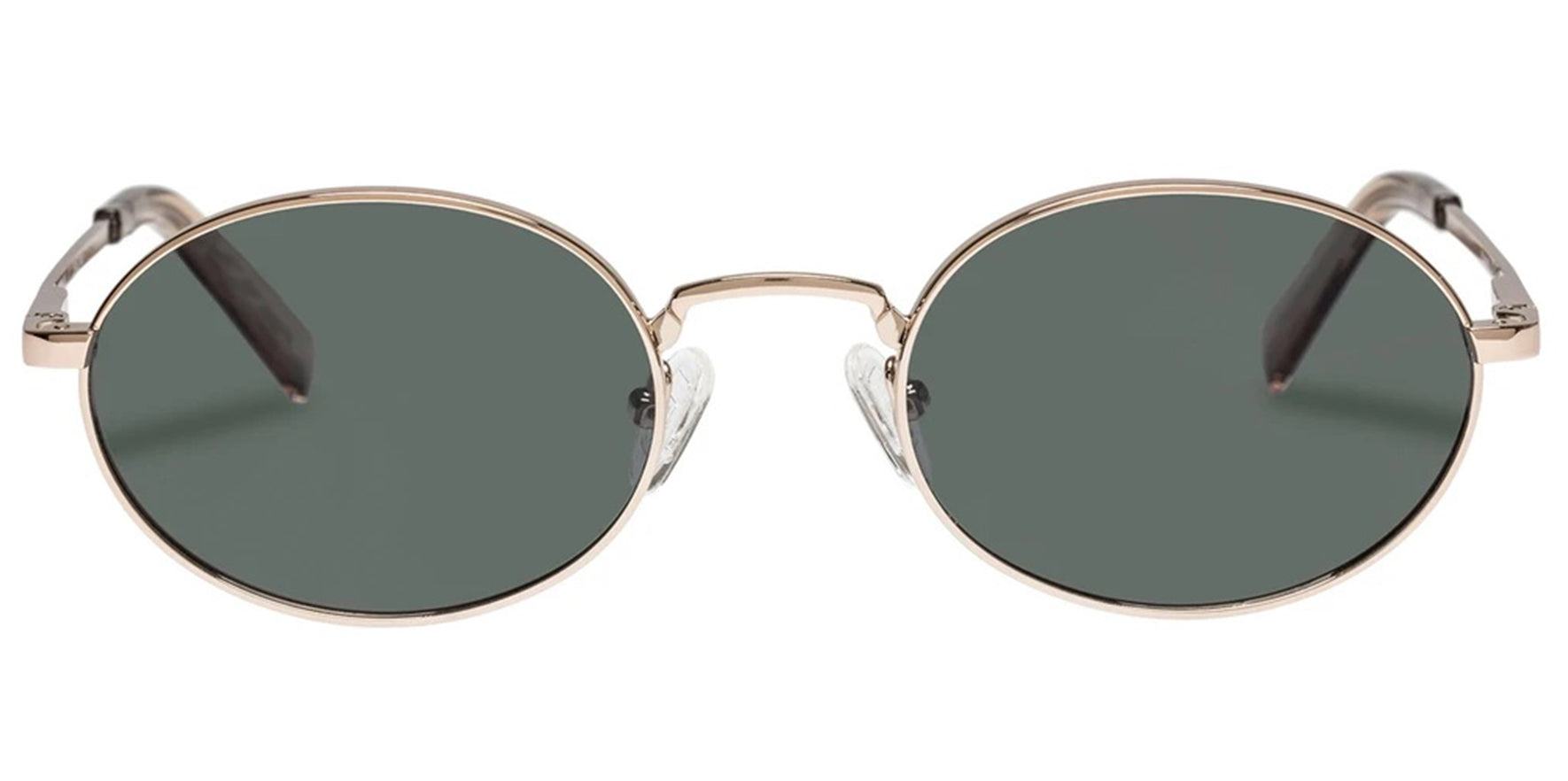 Le Specs Poseidon Polarized Gold-Tone Oval - Eyedictive