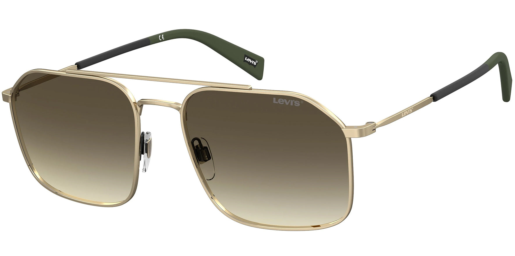 Levi's Gold-Tone Navigator w/ Gradient Lens - Eyedictive