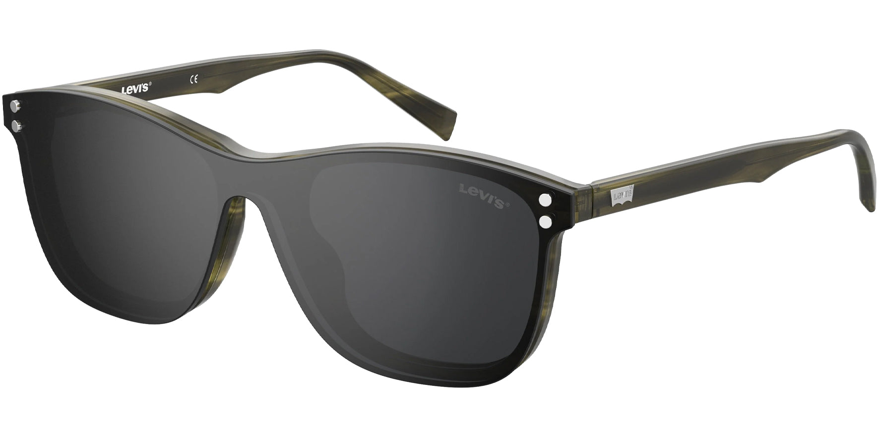 Levi's Green Horn Soft Square Clip-On - Eyedictive