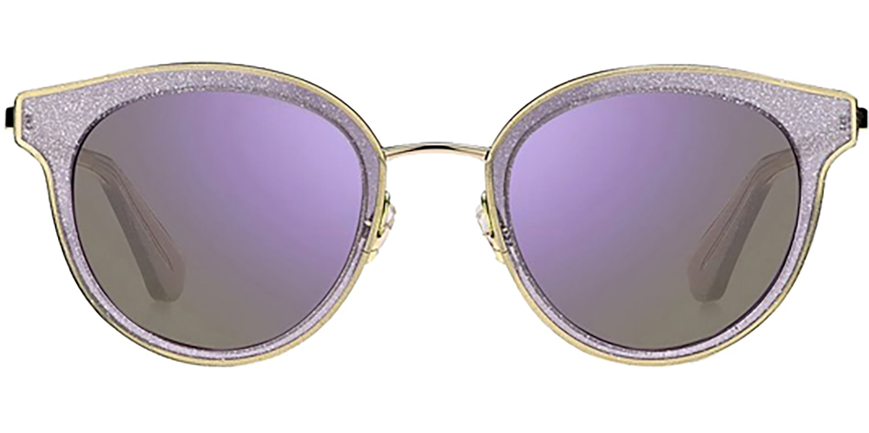 Kate Spade Lisanne Plum/Gold-Tone Round Classic - Eyedictive