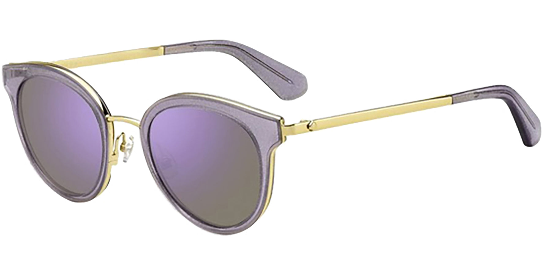 Kate Spade Lisanne Plum/Gold-Tone Round Classic - Eyedictive