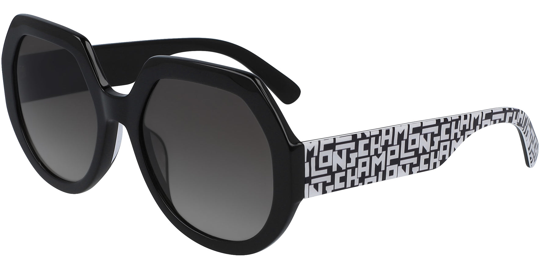 Longchamp Black Geometric w/ Gradient Lens - Eyedictive