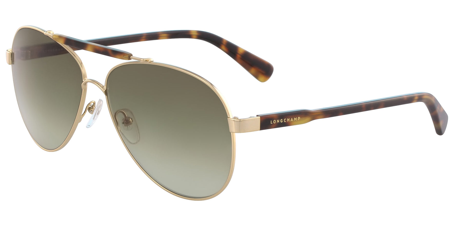 Longchamp Brow-Bar Aviator w/ Gradient Lens - Eyedictive