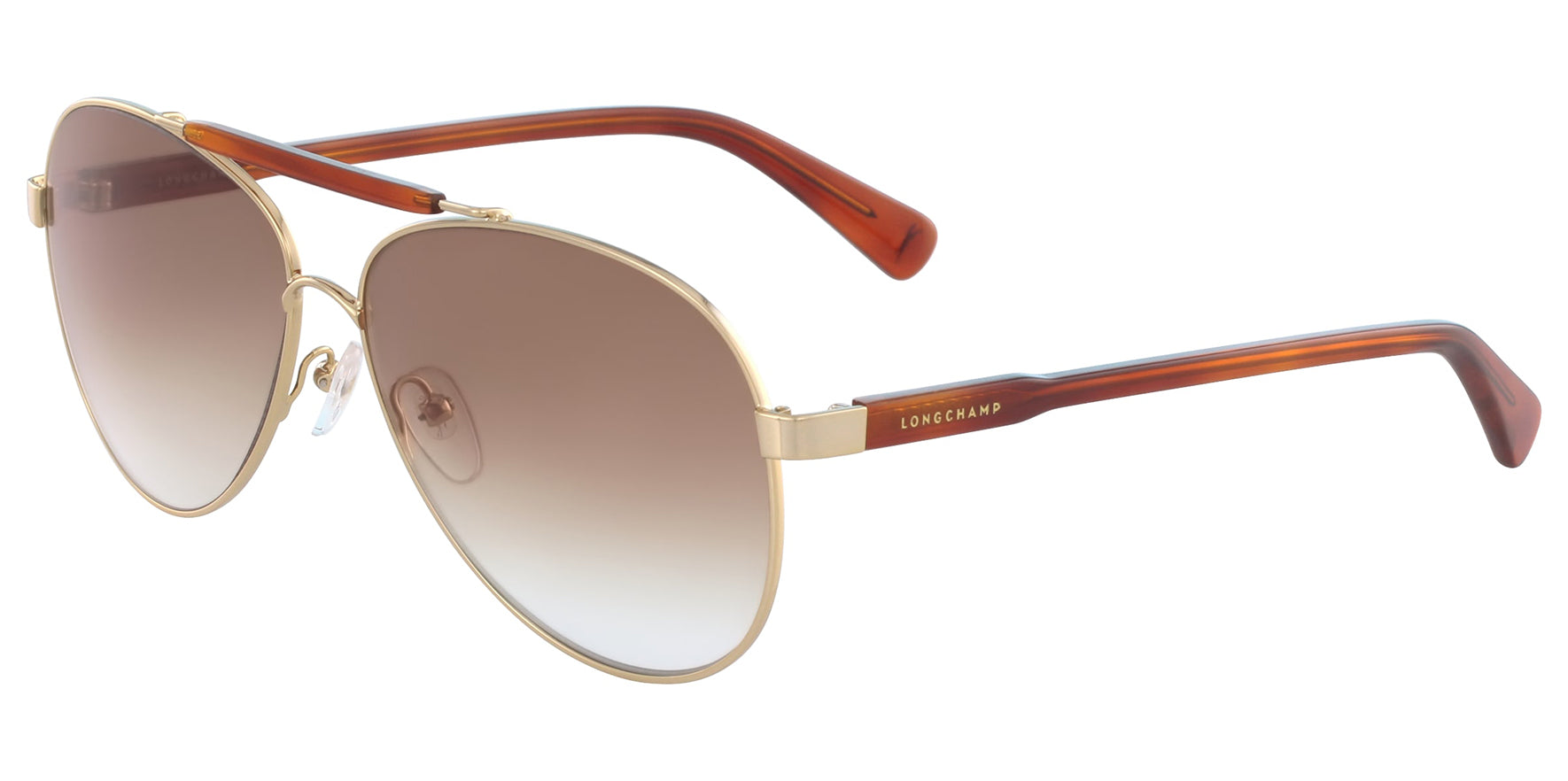 Longchamp Brow-Bar Aviator w/ Gradient Lens - Eyedictive