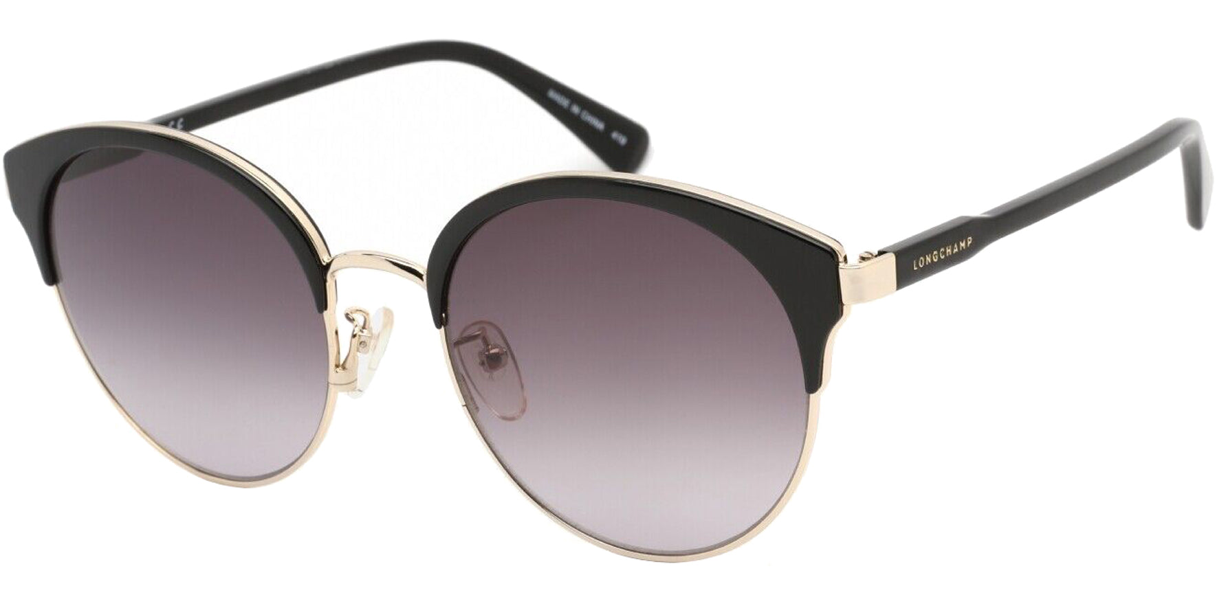 Longchamp Gold-Tone/Black Pantos w/ Gradient Lens - Eyedictive