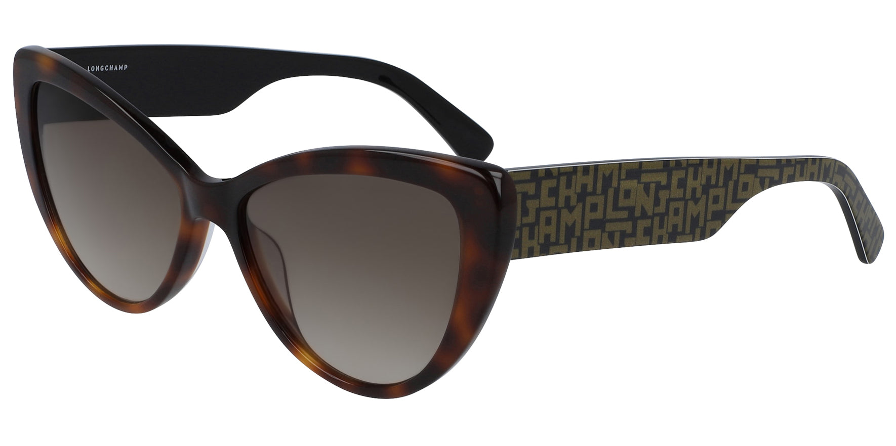 Longchamp Havana Oval Cat-Eye w/ Gradient Lens - Eyedictive