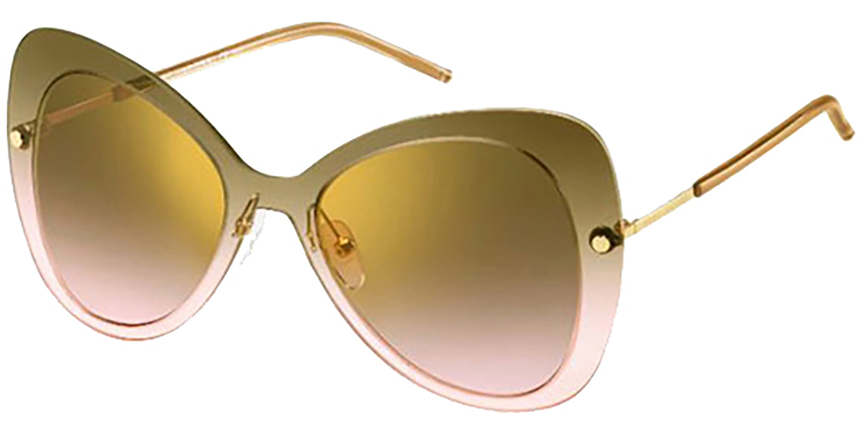 Marc Jacobs Rimless Butterfly w/ Mirrored Lens - Eyedictive