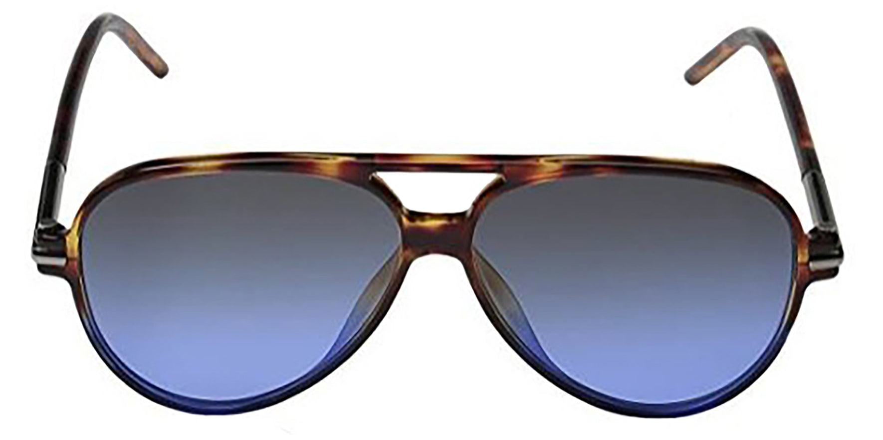 Marc Jacobs Havana Blue Aviator w/ Grey Silver Lens - Eyedictive