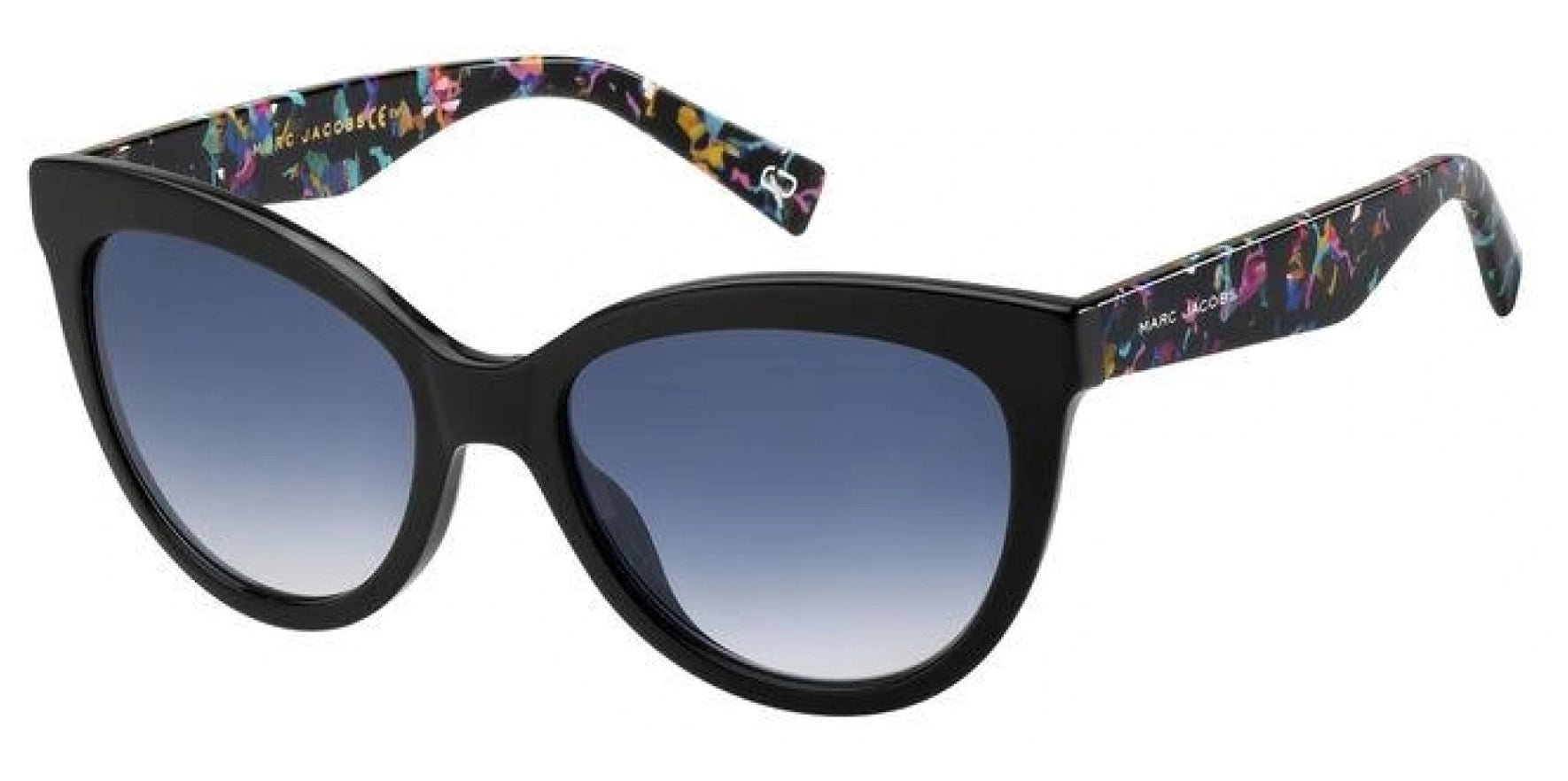 Marc Jacobs Black/Multicolor Rounded Cat Eye w/ Gradient Lens - Eyedictive