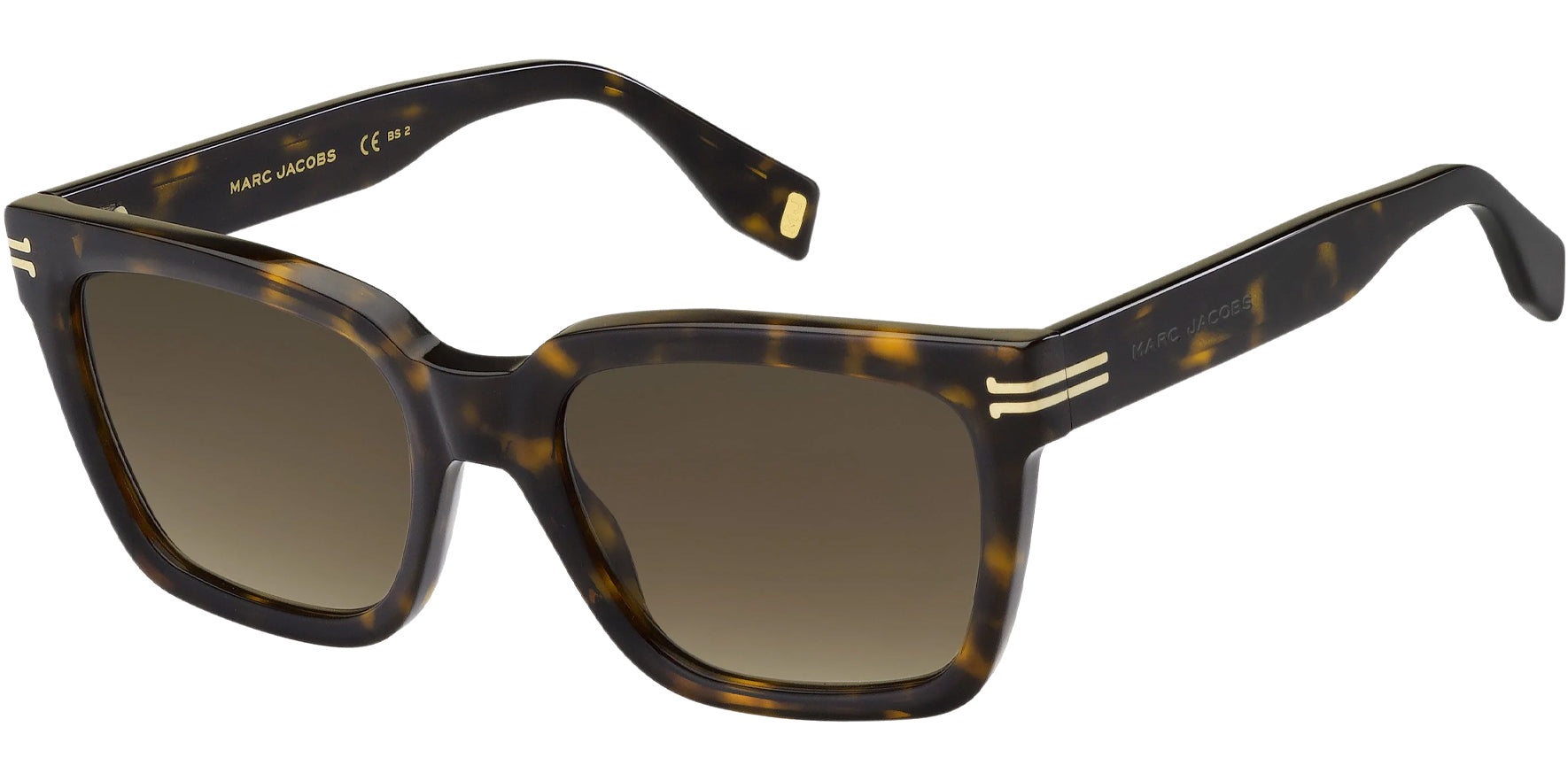 Marc Jacobs Brown Havana Chunky Square - Eyedictive