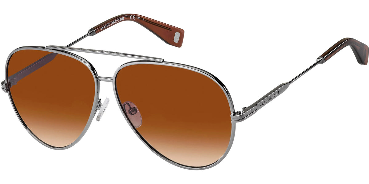 Marc Jacobs Classic Aviator Sunglasses MARC JACOBS MJ515/S 0OT/PB GOLD BLACK AVIATOR SUNGLASSES  main image 3