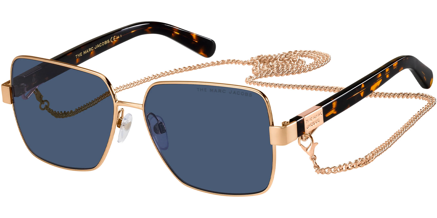 Marc Jacobs Gold-Tone Copper w/ Chain Attachment - Eyedictive