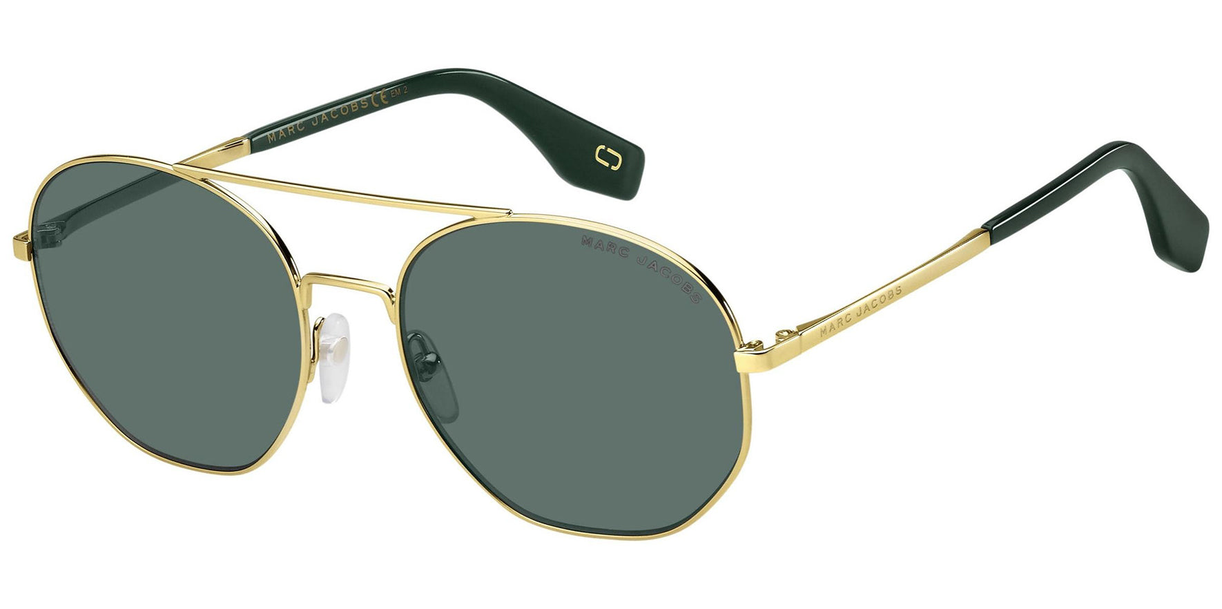 Marc Jacobs Gold-Tone Geometric Aviator - Eyedictive