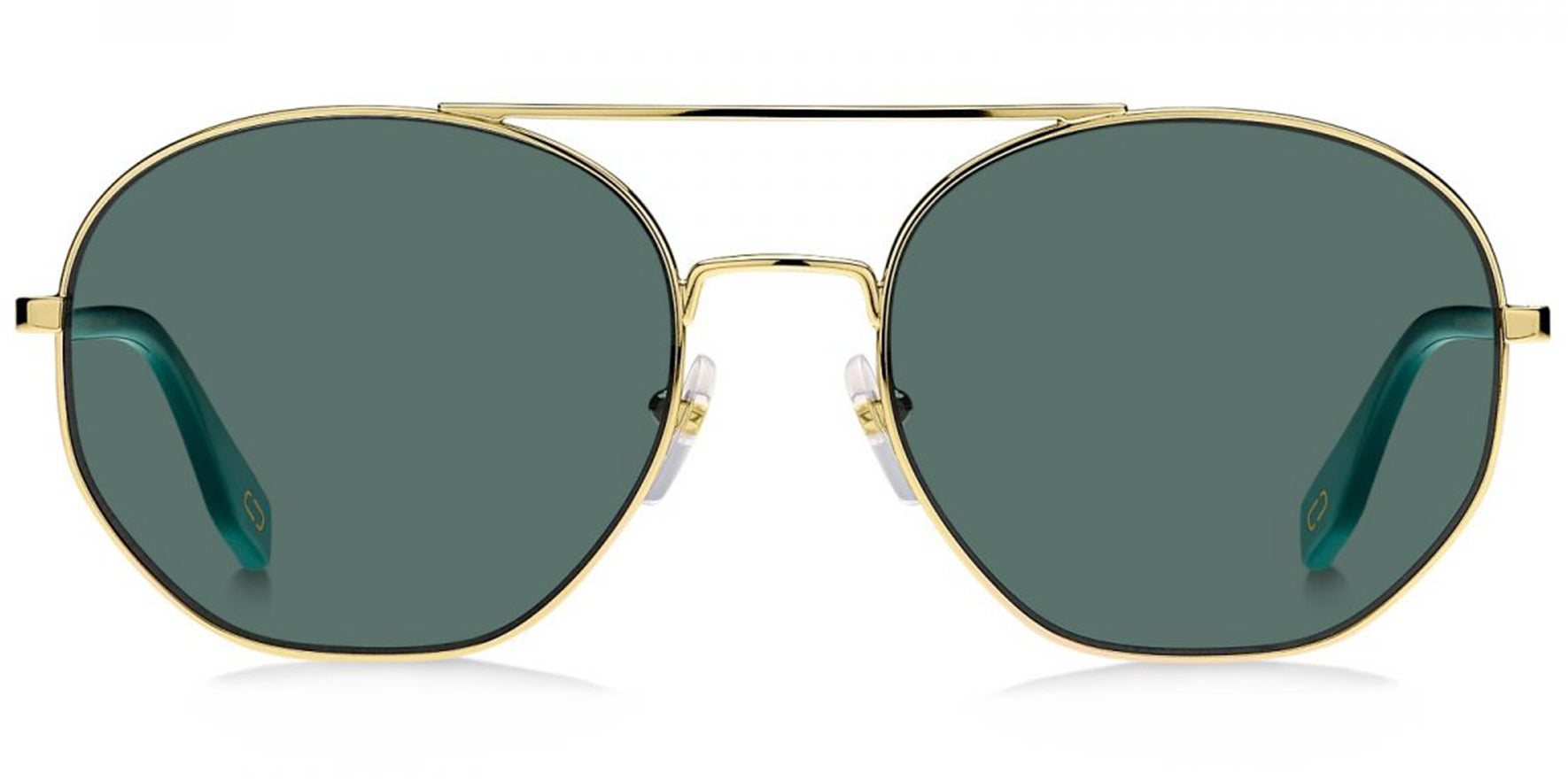 Marc Jacobs Gold-Tone Geometric Aviator - Eyedictive