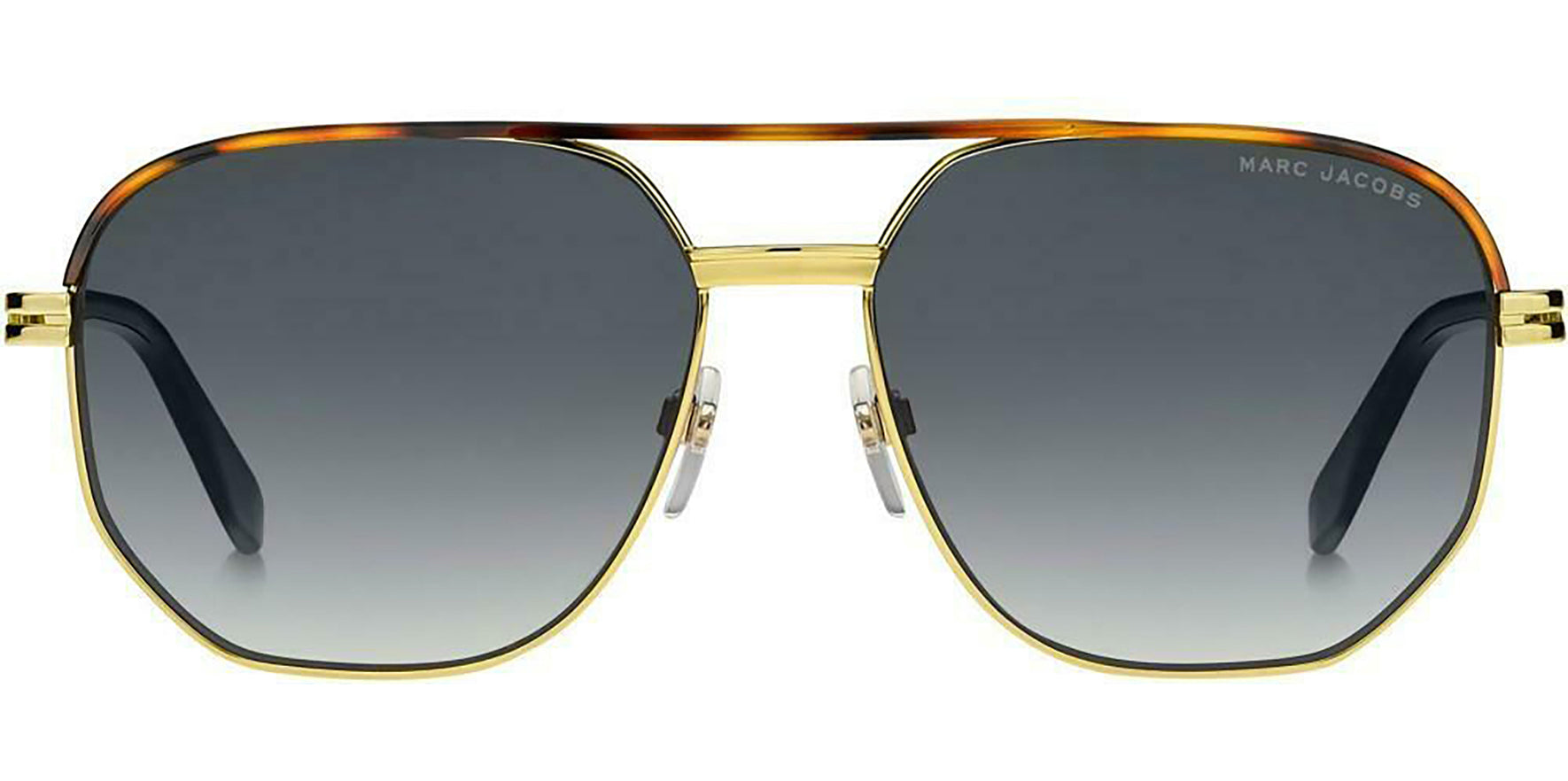 Marc Jacobs Gold-Tone/Havana Navigator w/ Gradient Lens - Eyedictive