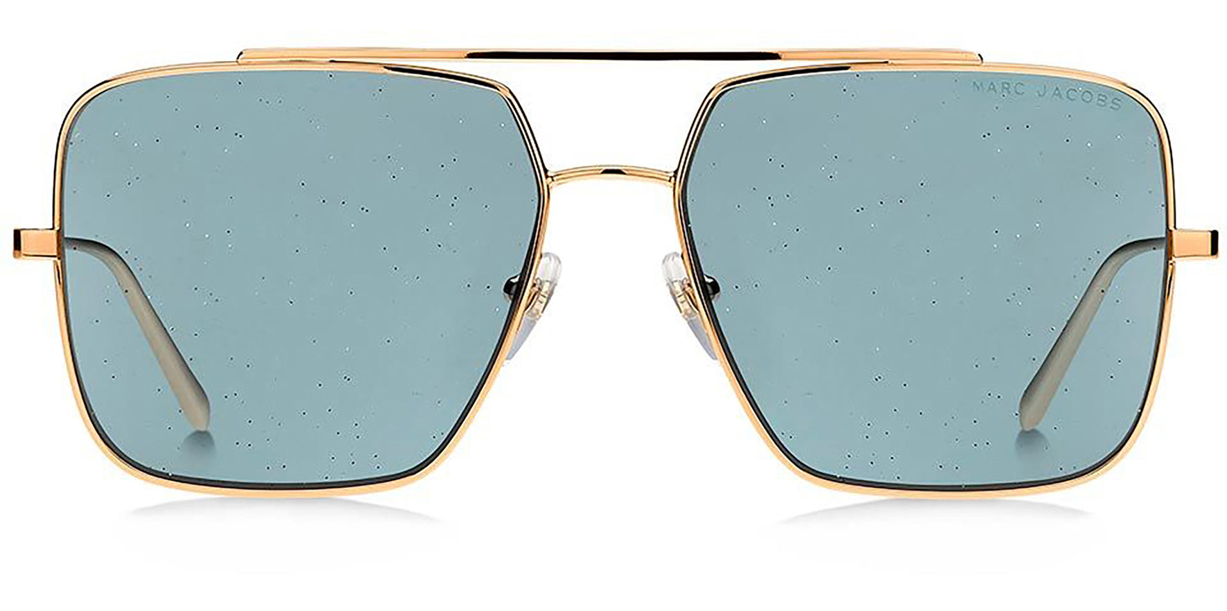 Marc Jacobs Gold/Copper Square Aviator w/ Glitter Lens - Eyedictive