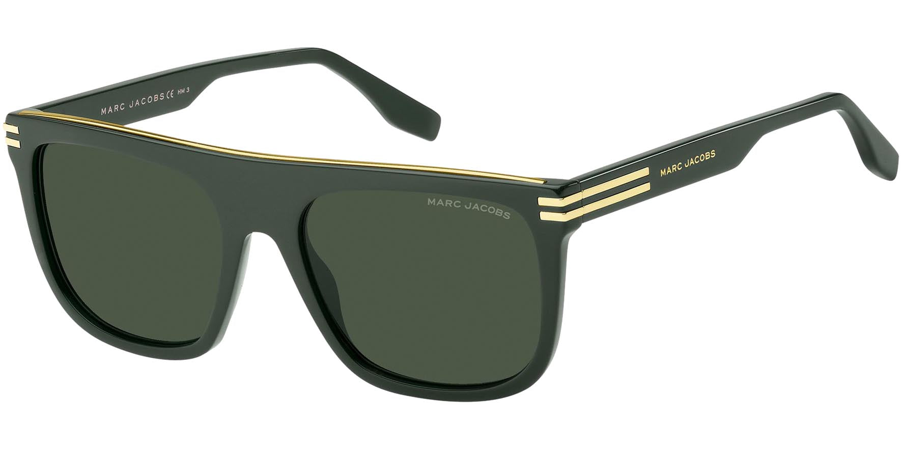 Marc Jacobs Green Flat-Top Square - Eyedictive