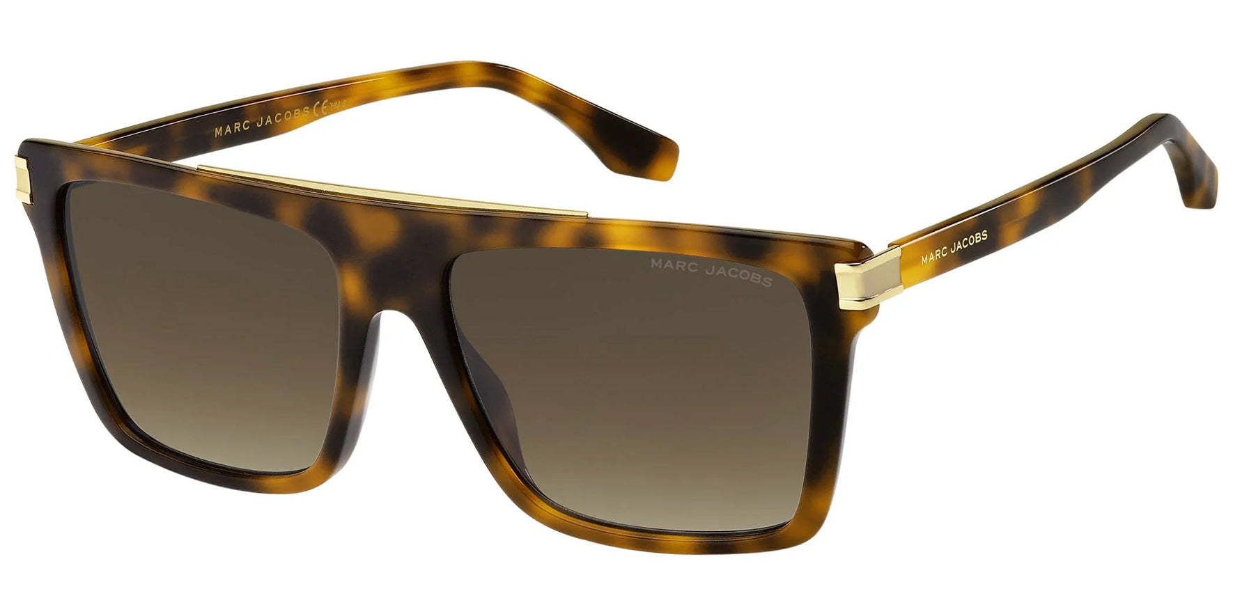 Marc Jacobs Havana Flat-Top Rectangle