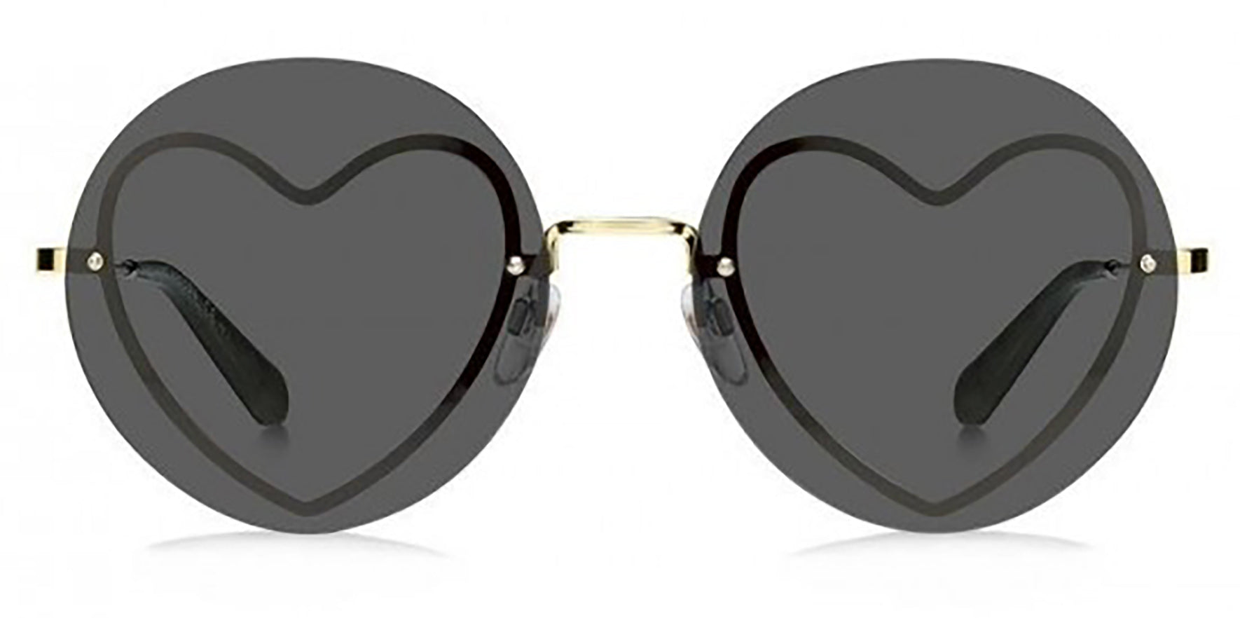 Marc Jacobs Oversize Round w/Gold-Tone Hearts - Eyedictive