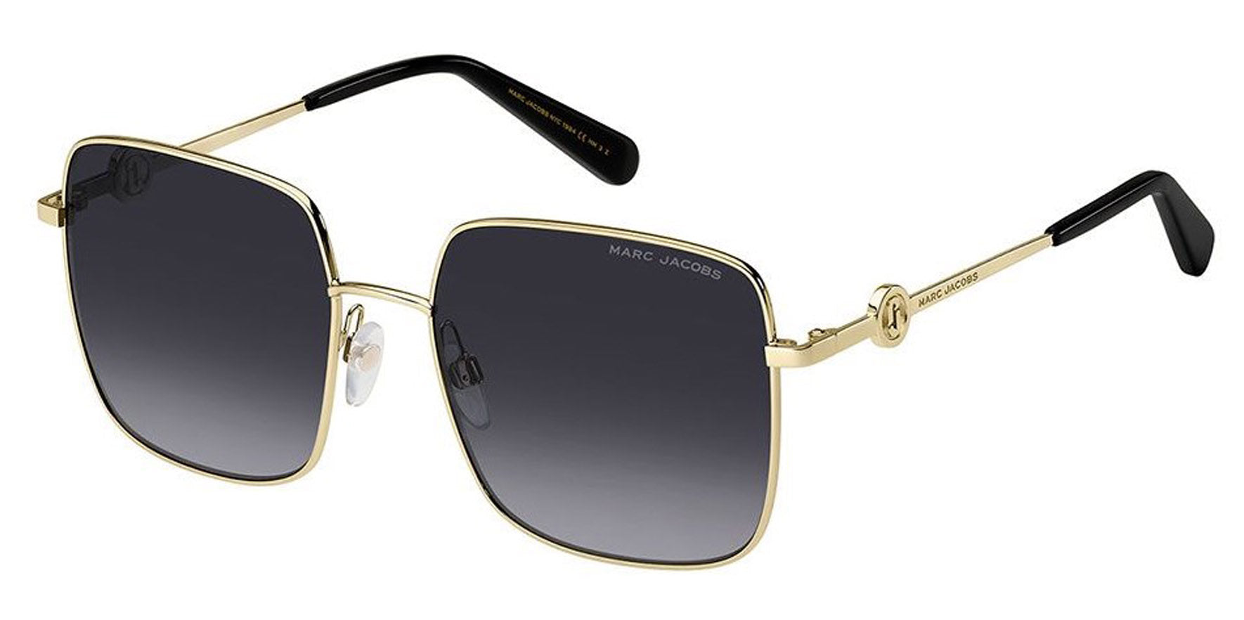 Marc Jacobs Polarized Gold-Tone Square Butterfly