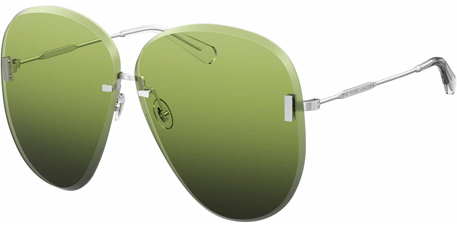 Marc Jacobs Rimless Oversize Aviator w/Gradient Lens - Eyedictive