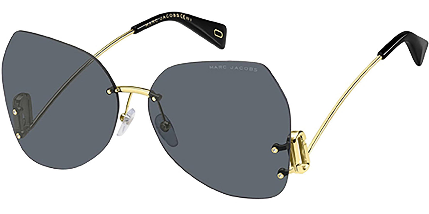 Marc Jacobs Gold-Tone Rimless Butterfly - Eyedictive