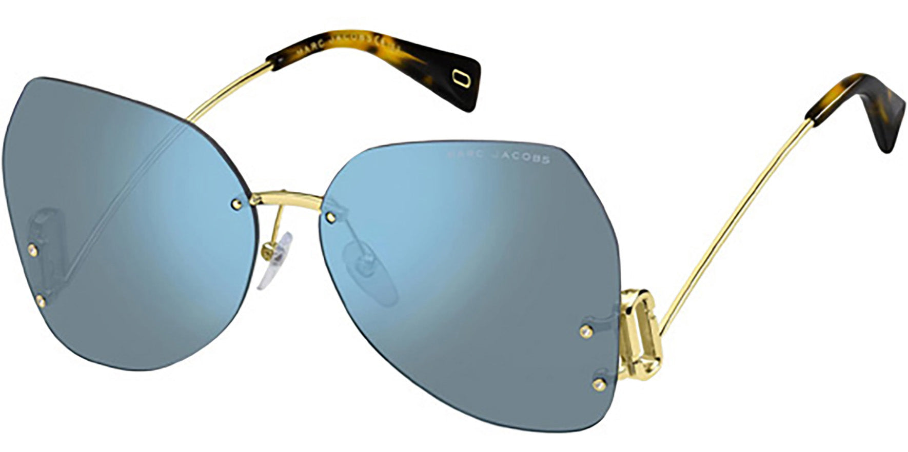 Marc Jacobs Gold-Tone Rimless Butterfly - Eyedictive