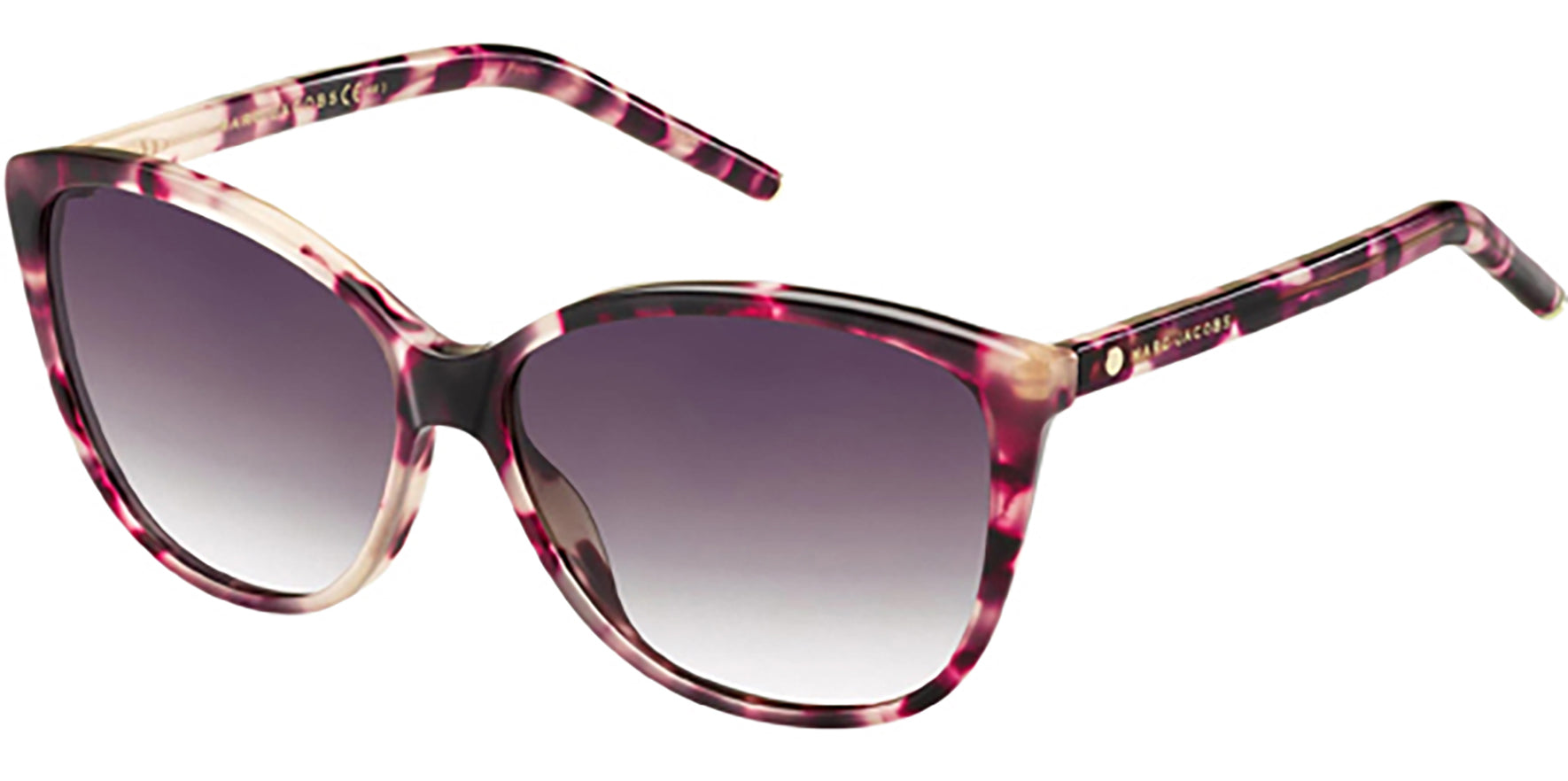 Marc Jacobs Pink Havana Rounded Cat Eye w/ Gradient Lens - Eyedictive