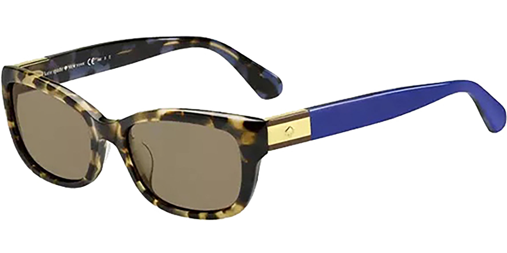 Kate Spade Marilee Polarized Havana/Blue Square - Eyedictive