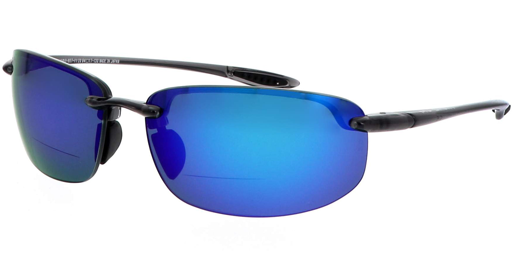 Maui Jim Ho'okipa Reader Polarized Smoke Grey Rimless Sport - Eyedictive