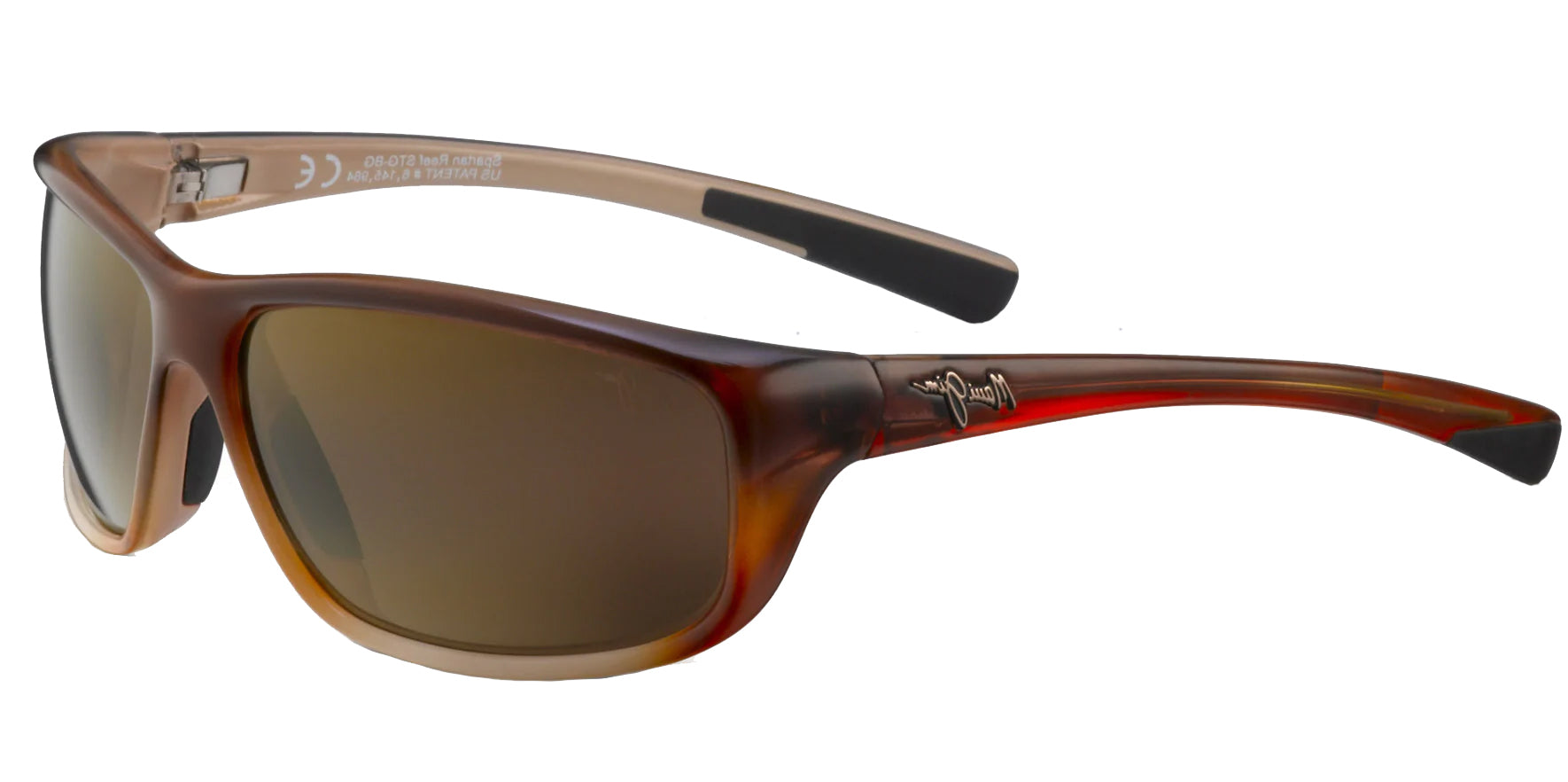 Maui Jim Spartan Reef Redfish Polarized Rectangular Wrap - Eyedictive