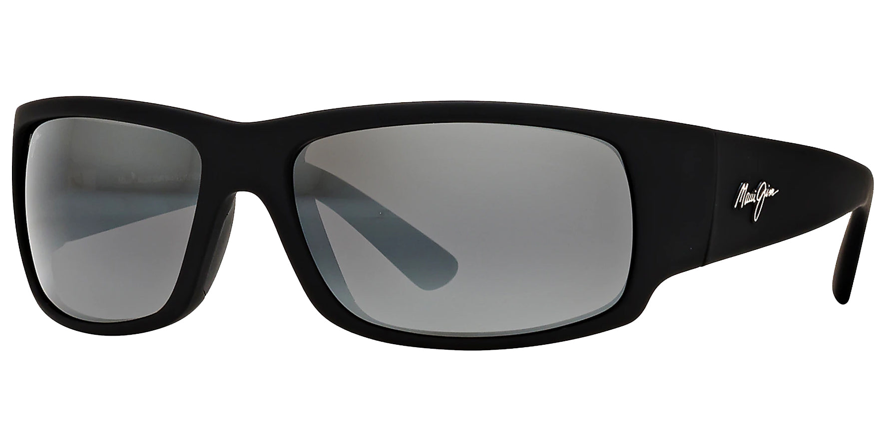 Maui Jim World Cup Polarized Matte Black Rubber Sports Wrap - Eyedictive