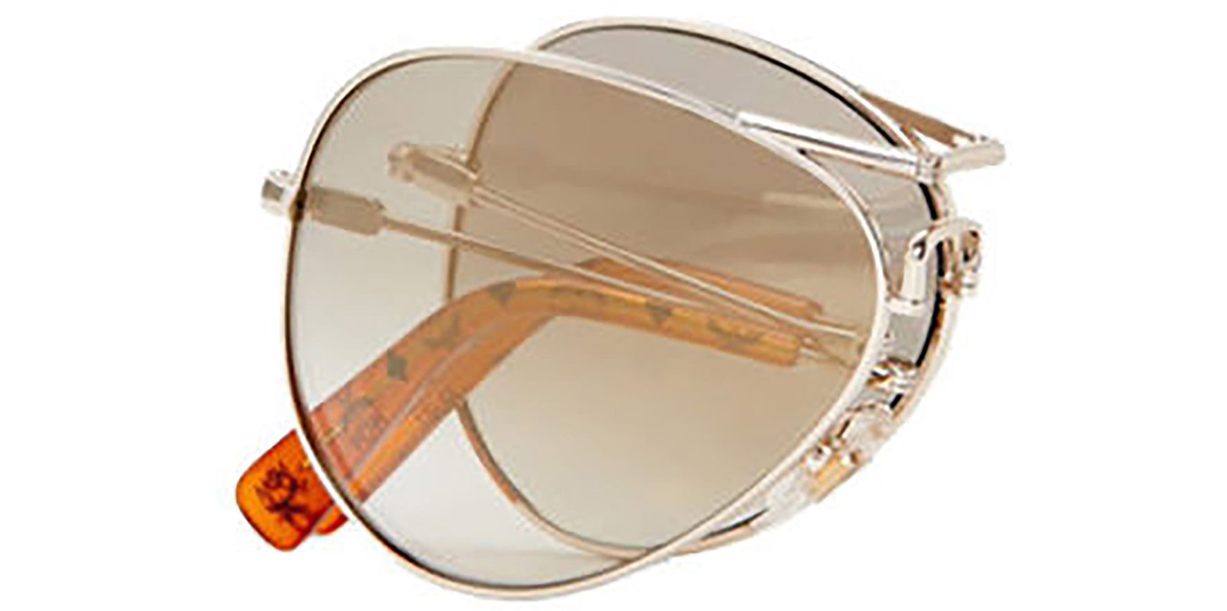 MCM Gold-Tone Foldable Aviator - Eyedictive