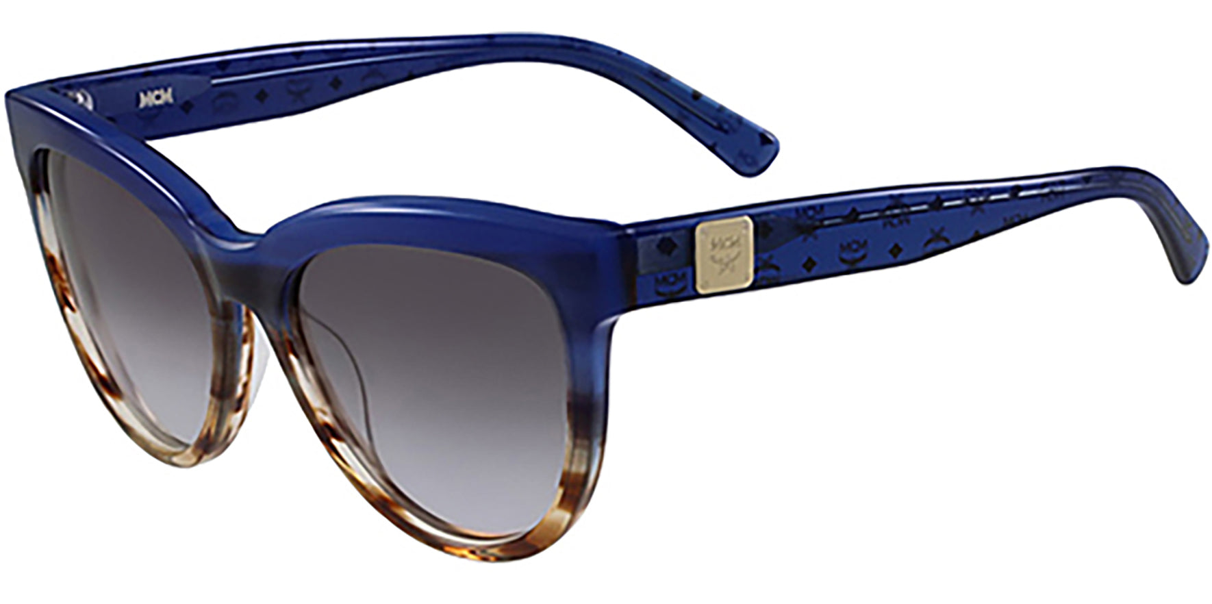 MCM Striped Havana Blue Cat-Eye w/ Gradient Lens - Eyedictive