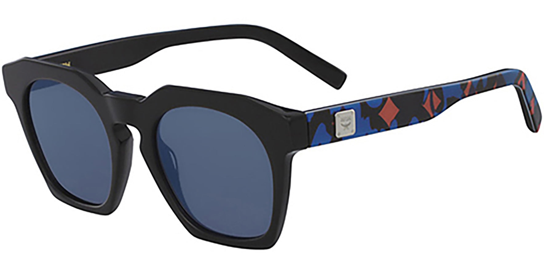 MCM Geometric Oversize w/ Blue Mirror Lens - Eyedictive