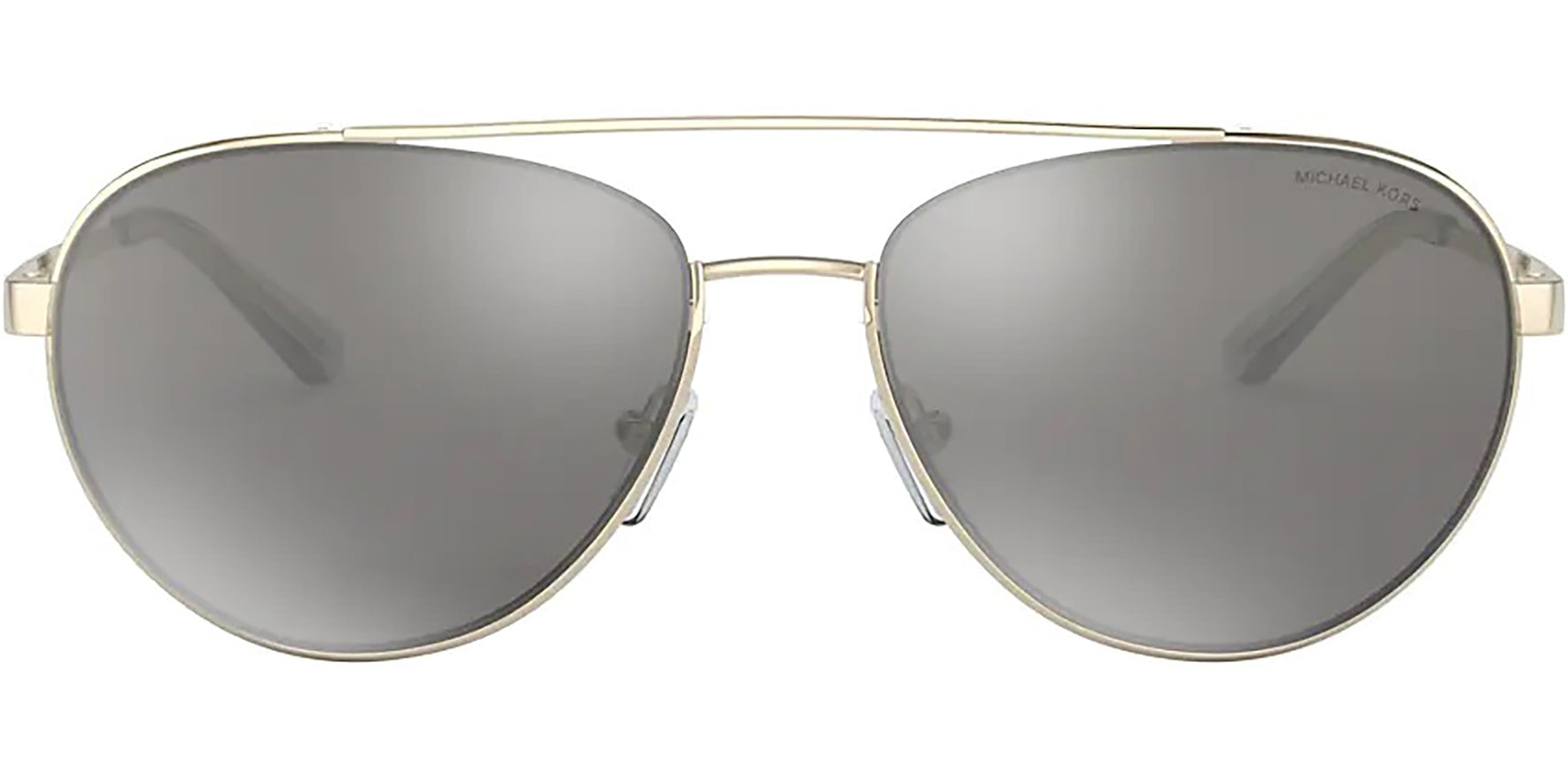 Michael Kors Aventura Gold-Tone Aviator w/ Mirror Lens - Eyedictive