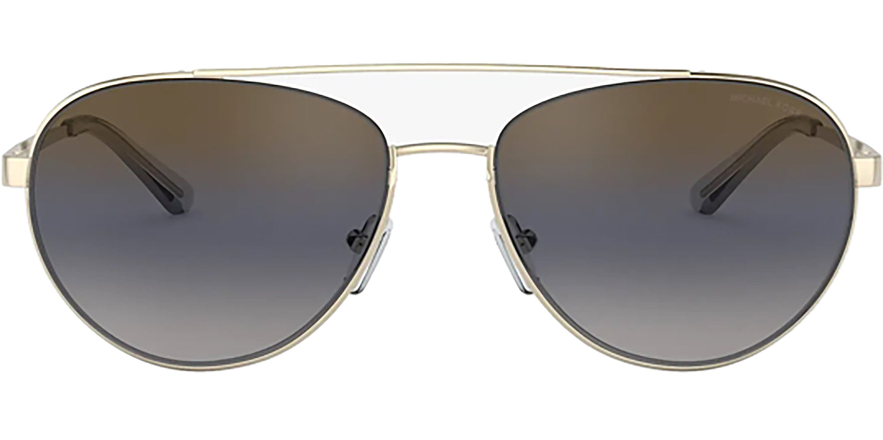 Michael Kors Aventura Light Gold-Tone Aviator w/ Triple Gradient Lens - Eyedictive