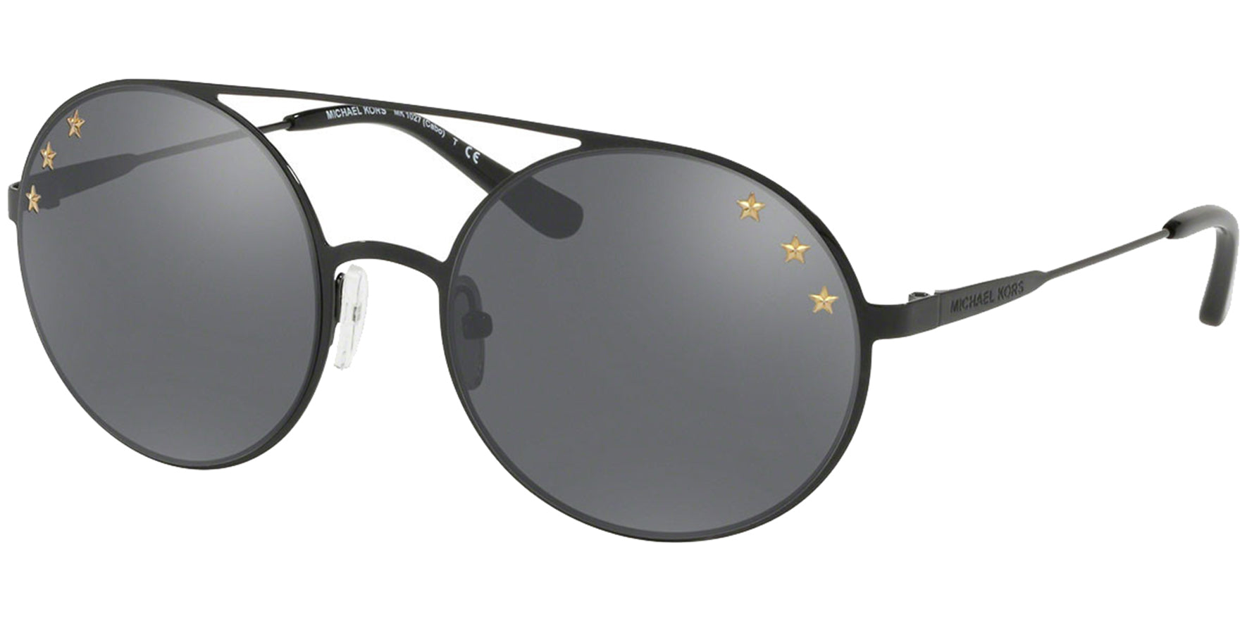 Michael Kors Cabo Shiny Black Double Bridge Round - Eyedictive