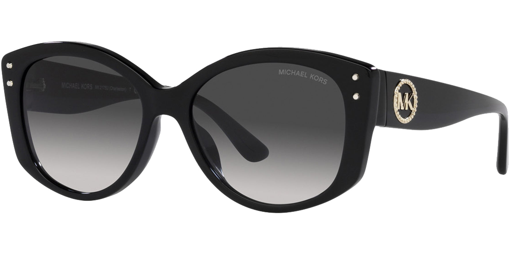 Michael Kors Charleston Black Bio Rounded Cat Eye w/ Gradient Lens - Eyedictive