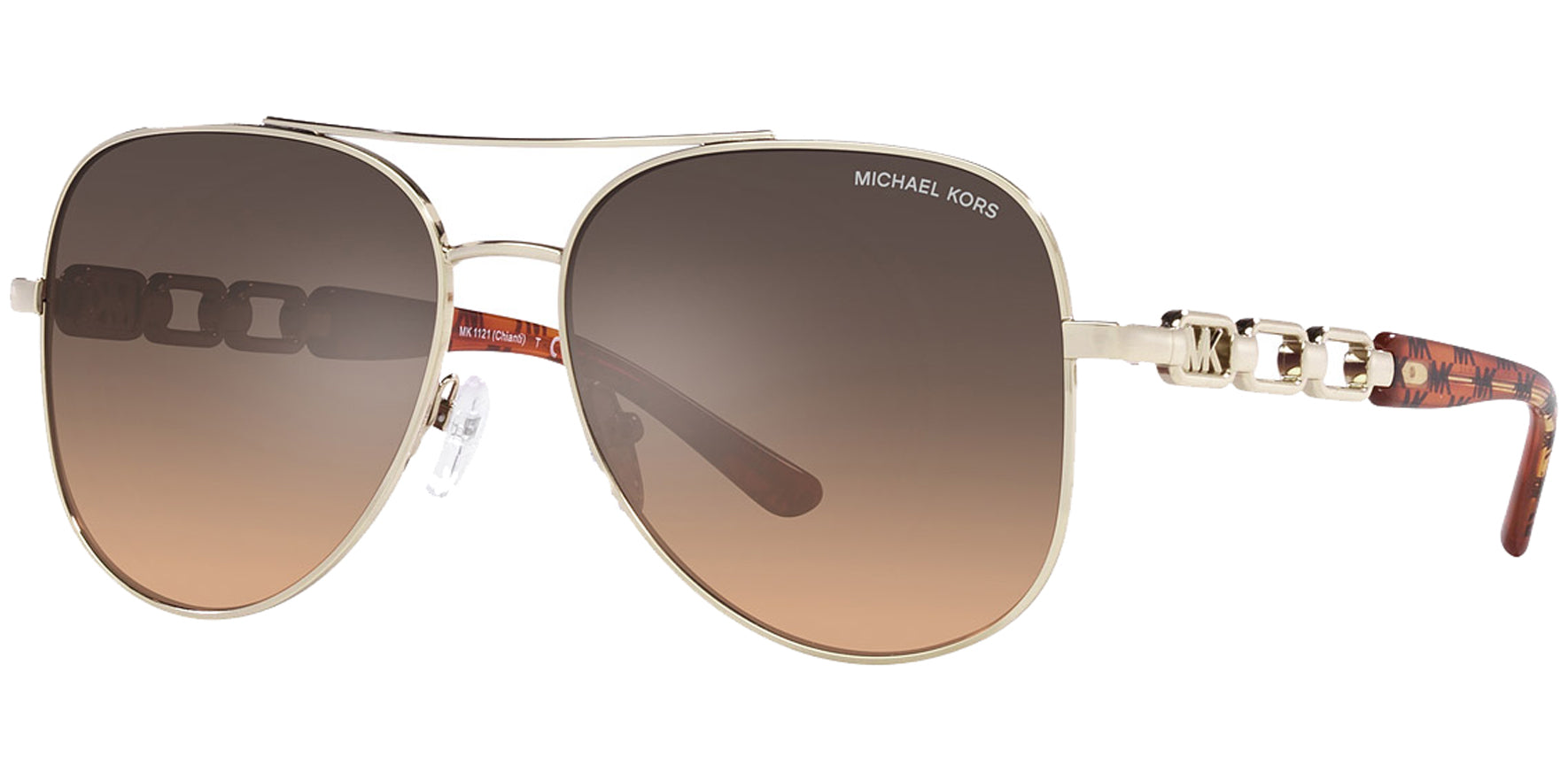 Michael Kors Chianti Gold-Tone Double Gradient Aviator - Eyedictive