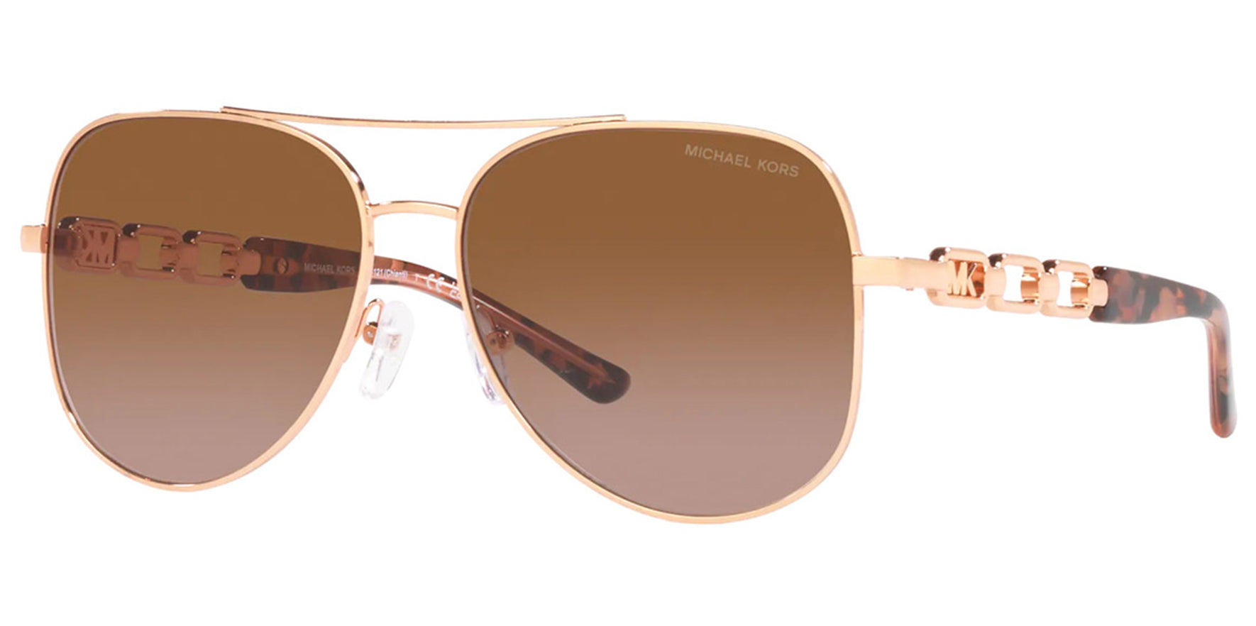 Michael Kors Chianti Rose Gold-Tone Aviator w/ Gradient Lens