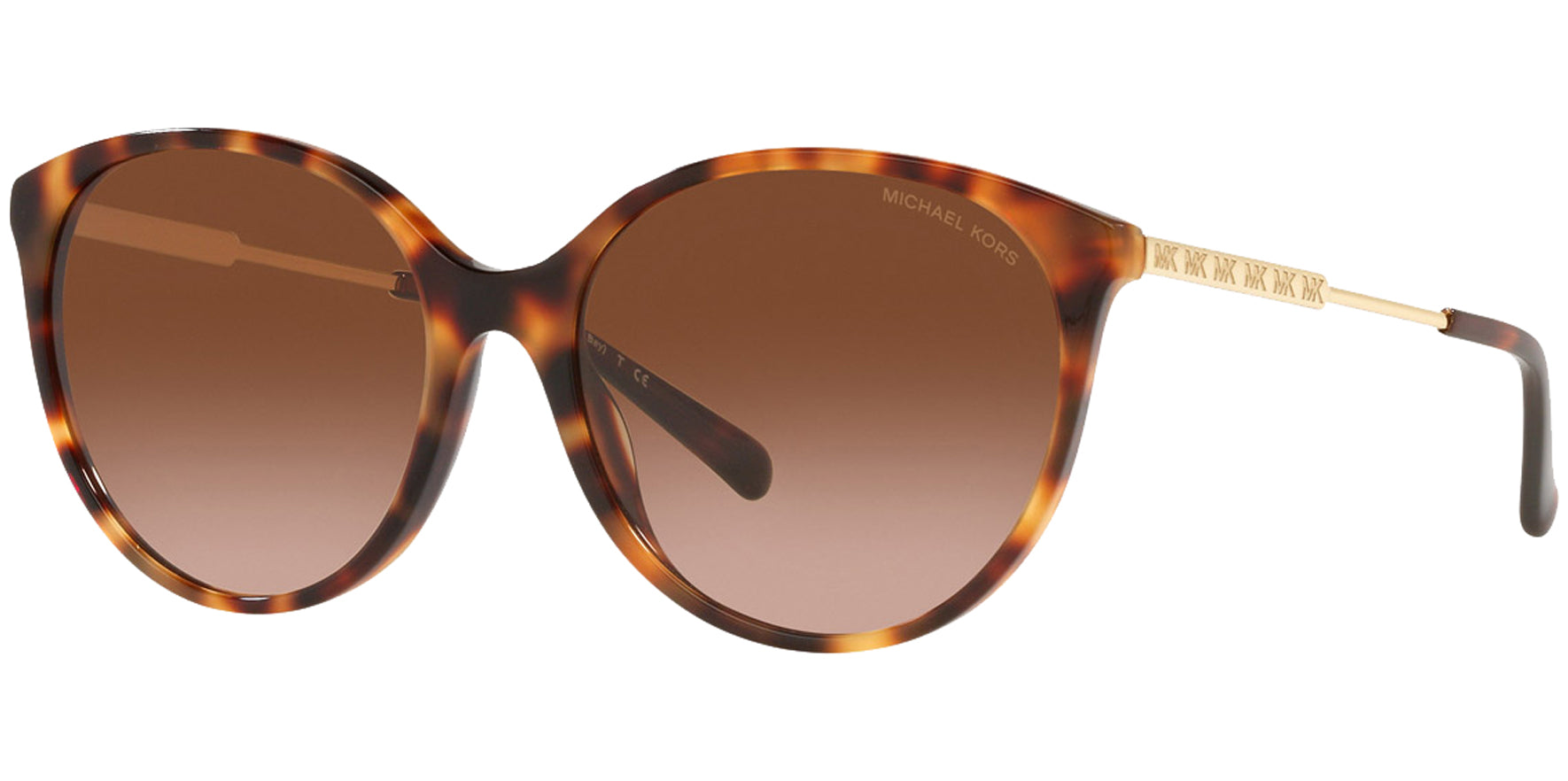 Michael Kors Cruz Bay Amber Tortoise Round Cat-Eye