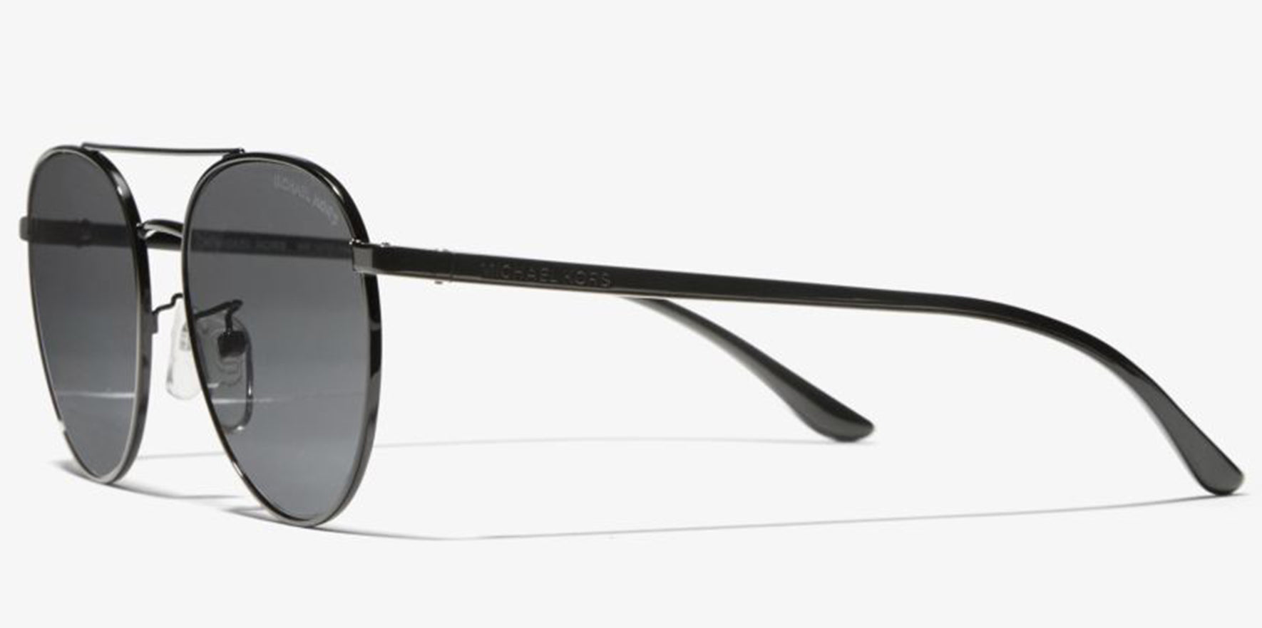 Michael Kors Hartley Black Rounded Aviator w/ Mirror Lens - Eyedictive