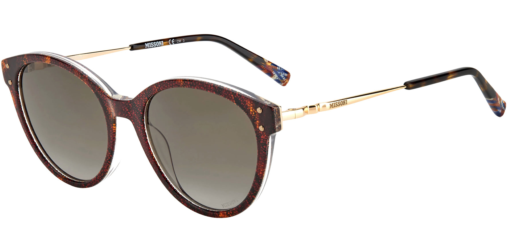 Missoni Dark Havana Round Cat Eye - Eyedictive