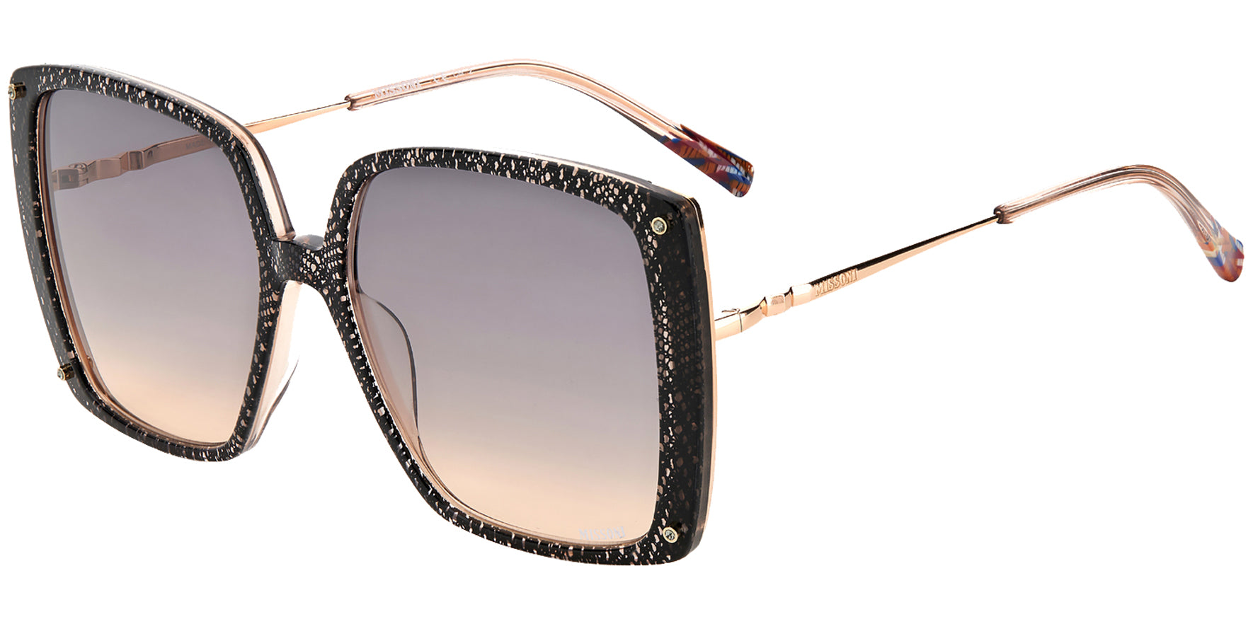 Missoni Oversized Square Butterfly w/ Gradient Lens