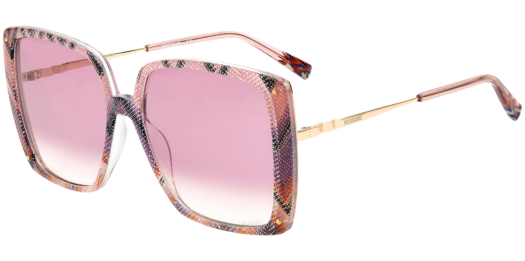 Missoni Oversized Square Butterfly w/ Gradient Lens