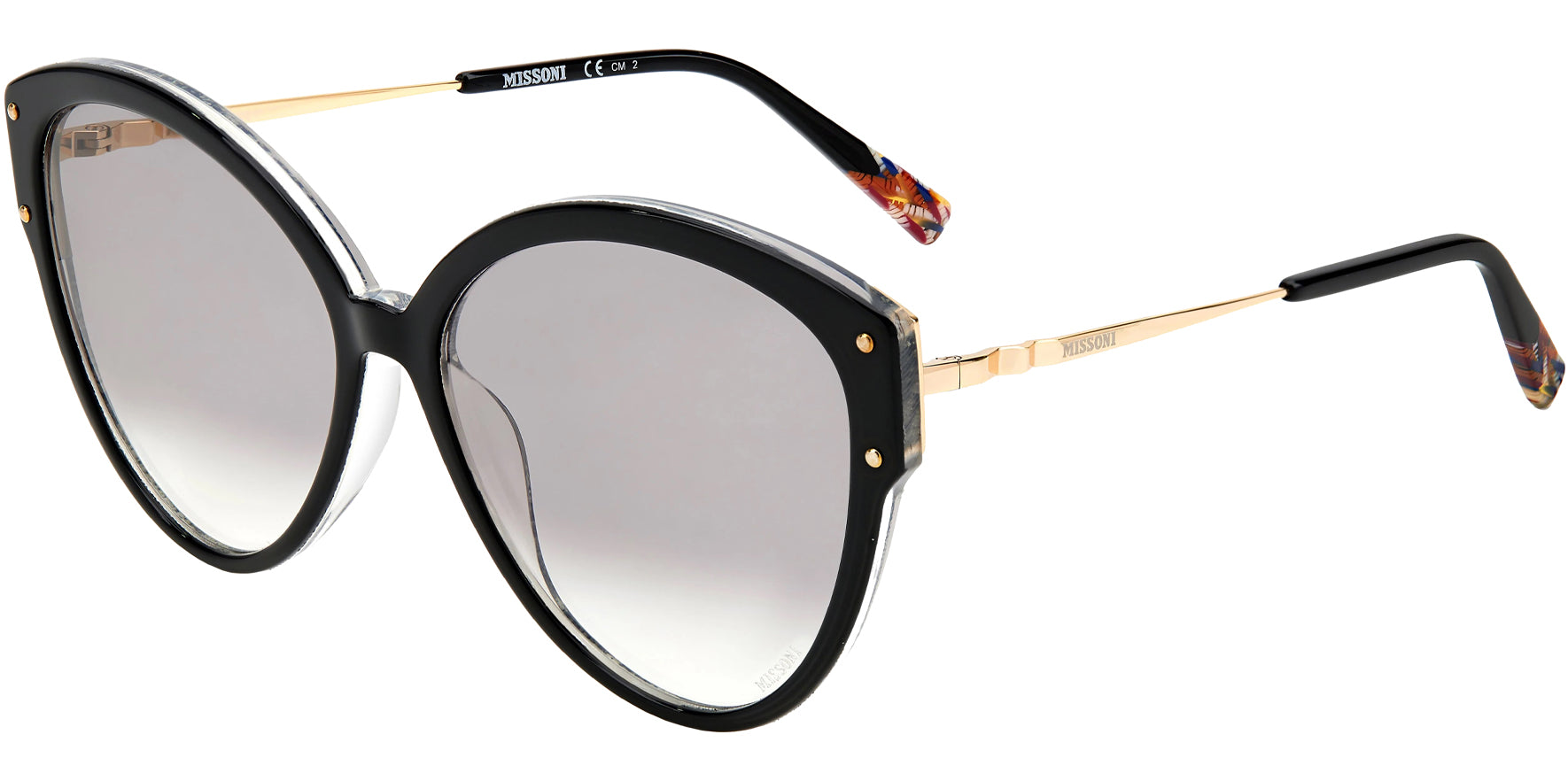 Missoni Women's Round Black Butterfly Sunglasses - Eyedictive