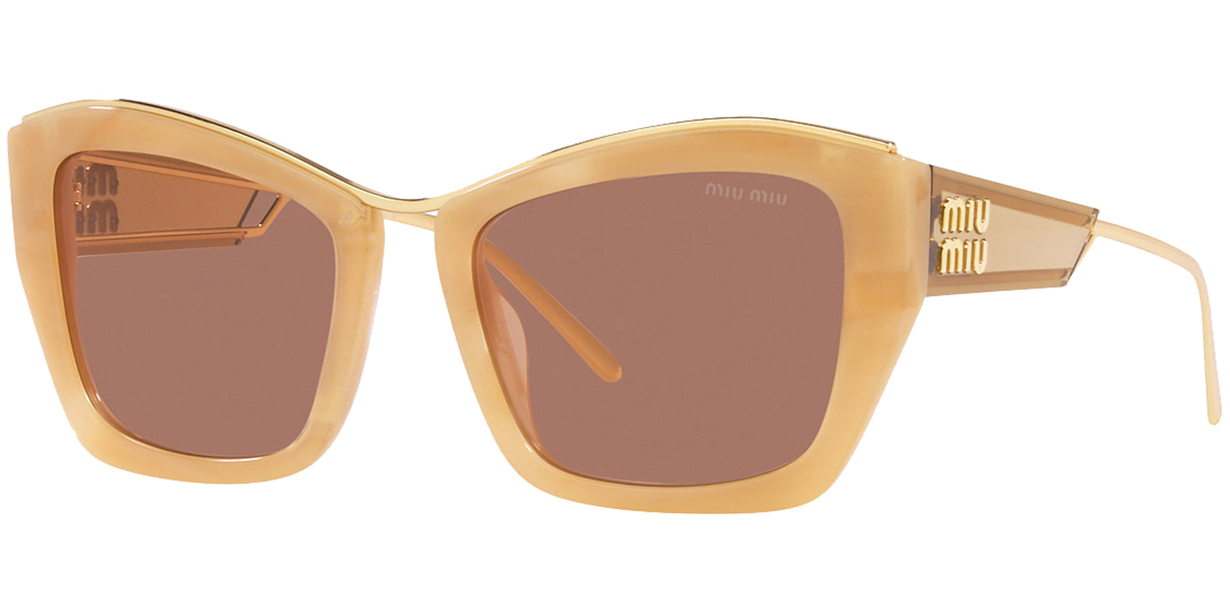 Miu Miu Beige Modern Cat Eye - Eyedictive